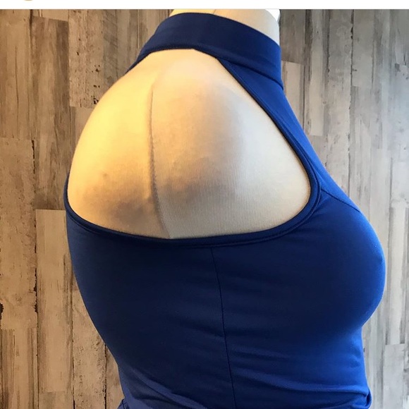 mermaid fitted bodycon dress L\XL stretchy long - Picture 4 of 4